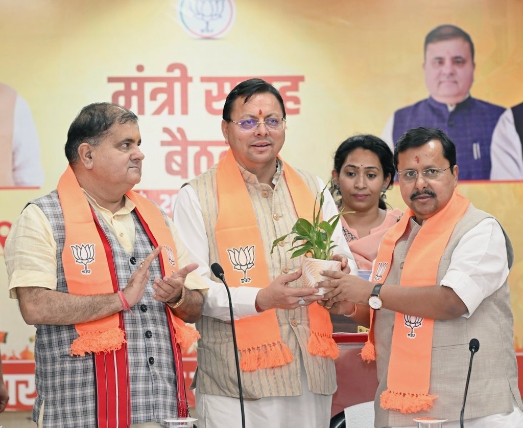 BJP National President Nitin Naveen Arrives in Uttarakhand for Three-Day Visit