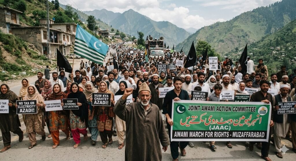 PoK Protests Intensify as JAAC Long March Halts Temporarily Amid Deadly Clashes