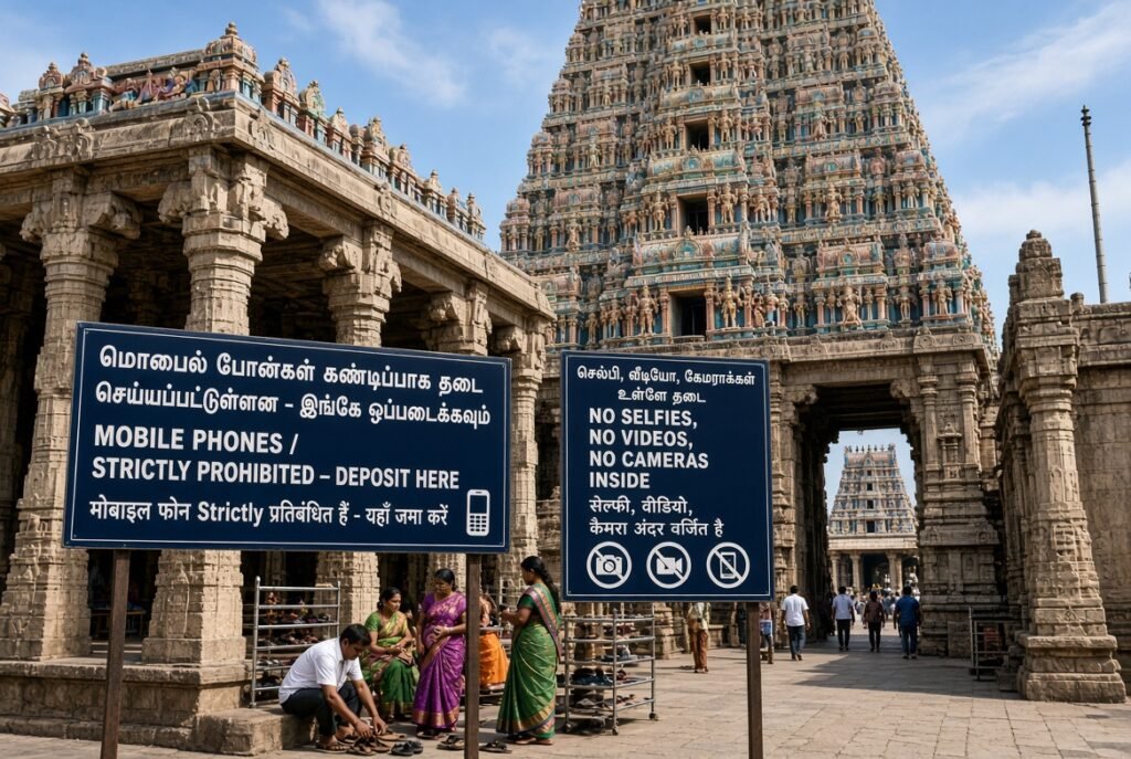 Mobile Phones Completely Banned in Major Tamil Nadu Temples